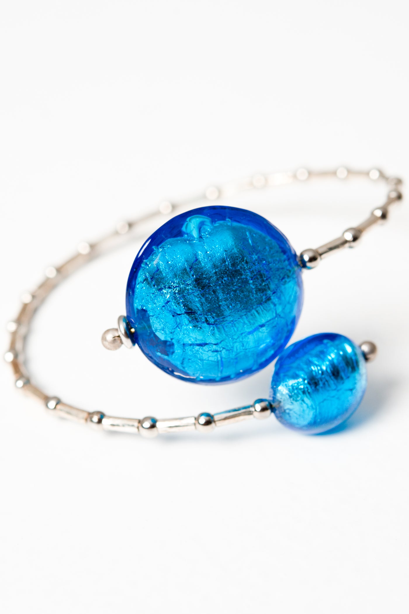 Rialto Murano Glass Bracelet - Light Blue