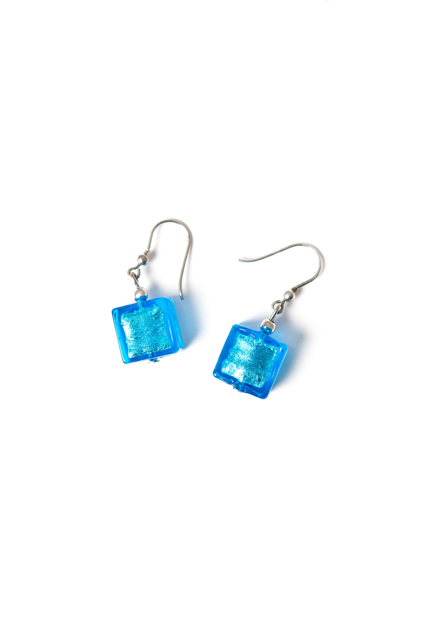 Rialto Murano Glass Earrings - Light Blue