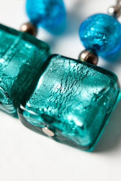 Castello Murano Glass Earrings - Green